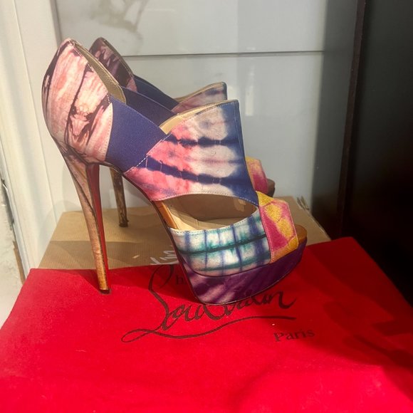 CHRISTIAN LOUBOUTIN, Pitou 150 Bazin, Size 37 - Picture 2 of 9